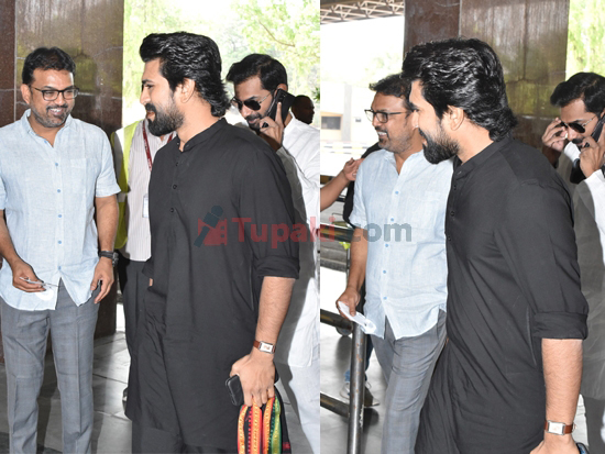 Ram Charan And Koratala Siva At Acharya Promotions